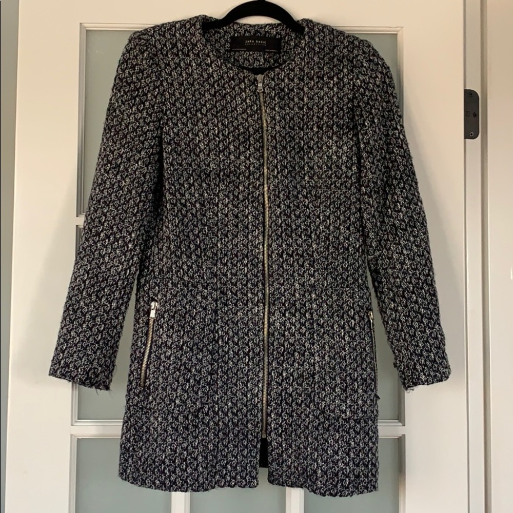 Tweed spring lady coat